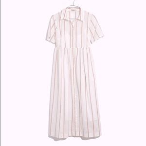 Madewell Striped Midi Shirtdress